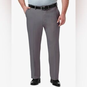 Haggar Classic Fit Dress Pants 44x32 Charcoal Gray